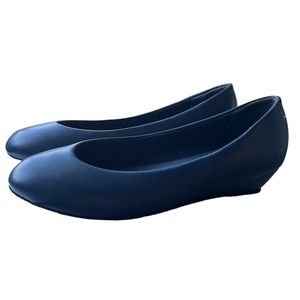 Classic Navy Blue Women's Wedge Shoes